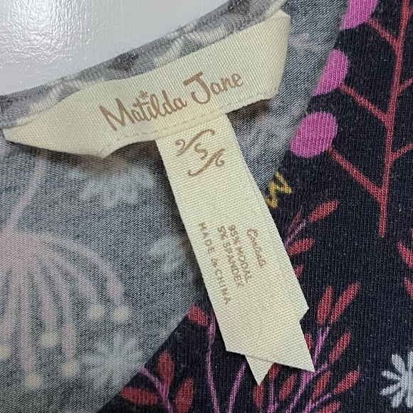 Matilda Jane New Resolution Ditzy Floral Soft Modal Jersey Shift Dress SZ Small - Picture 9 of 11